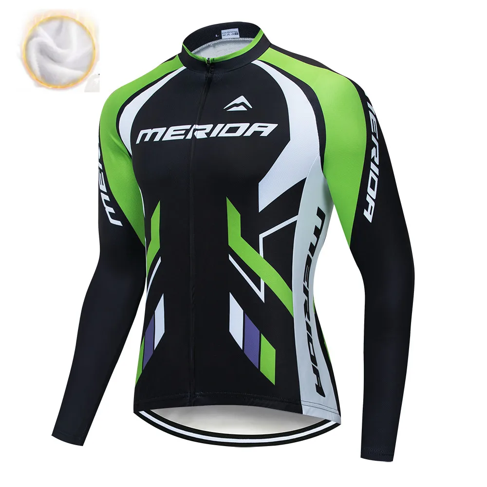 

2020Winter thermal fleece Cycling Jersey Long Sleeve Ropa Ciclismo Team Bicycle Clothing Bicycle Shirt Men's MTB Clothing Jacket