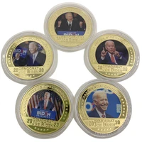 american president joseph robinette biden challenge coins gold commemorative coin collectible gifts celebrity souvenir