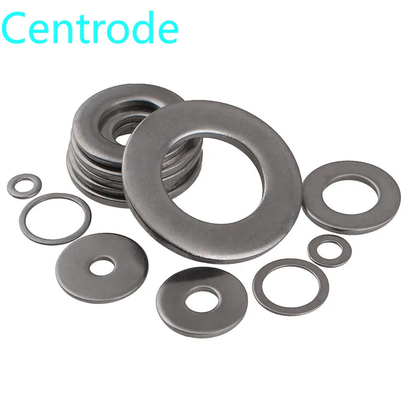 Стандартные 304 плоские шайбы из нержавеющей стали тонкие уплотненная прокладка с