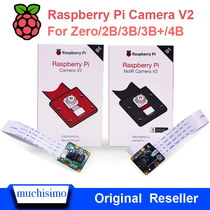 Новый оригинальный Raspberry Pi 4 Model B 4B 3B Plus 2B Zero Camera V2 и PiNoir видео модуль 8MP E14