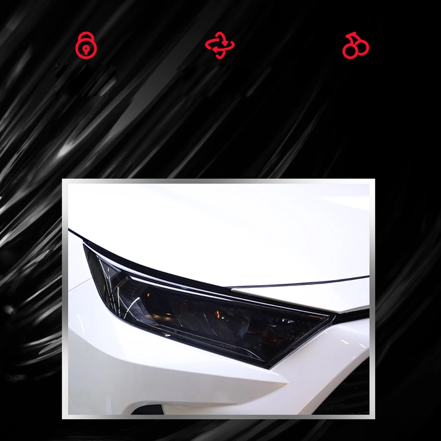 

Car Accessories for Toyota RAV4 XA50 2019 2020 2021 Smoked Black Front Headlight Lamps Anti-scratch Protective Film