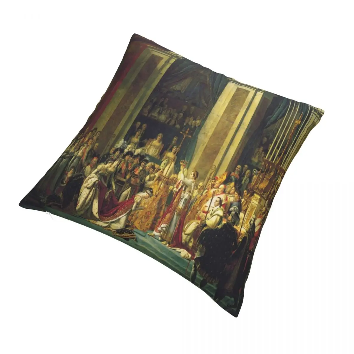 

Napoleon Coronation Square Pillowcase Polyester Creative Zipper Decorative for Bed Cushion Cover