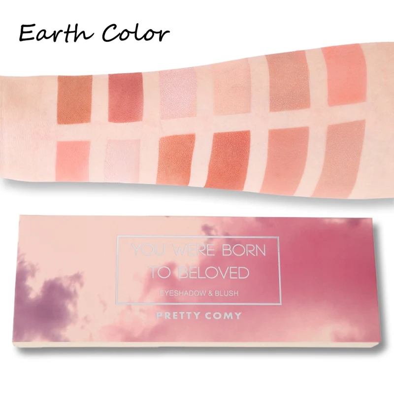 12 цветов Палитра теней для век Матовая Мерцающая палитра рождественские тени