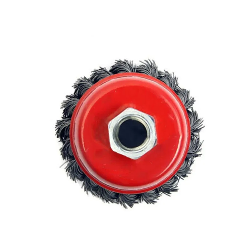 1x проволочное колесо щетка узел витая проволока 75 мм W/Резьбовая беседка для