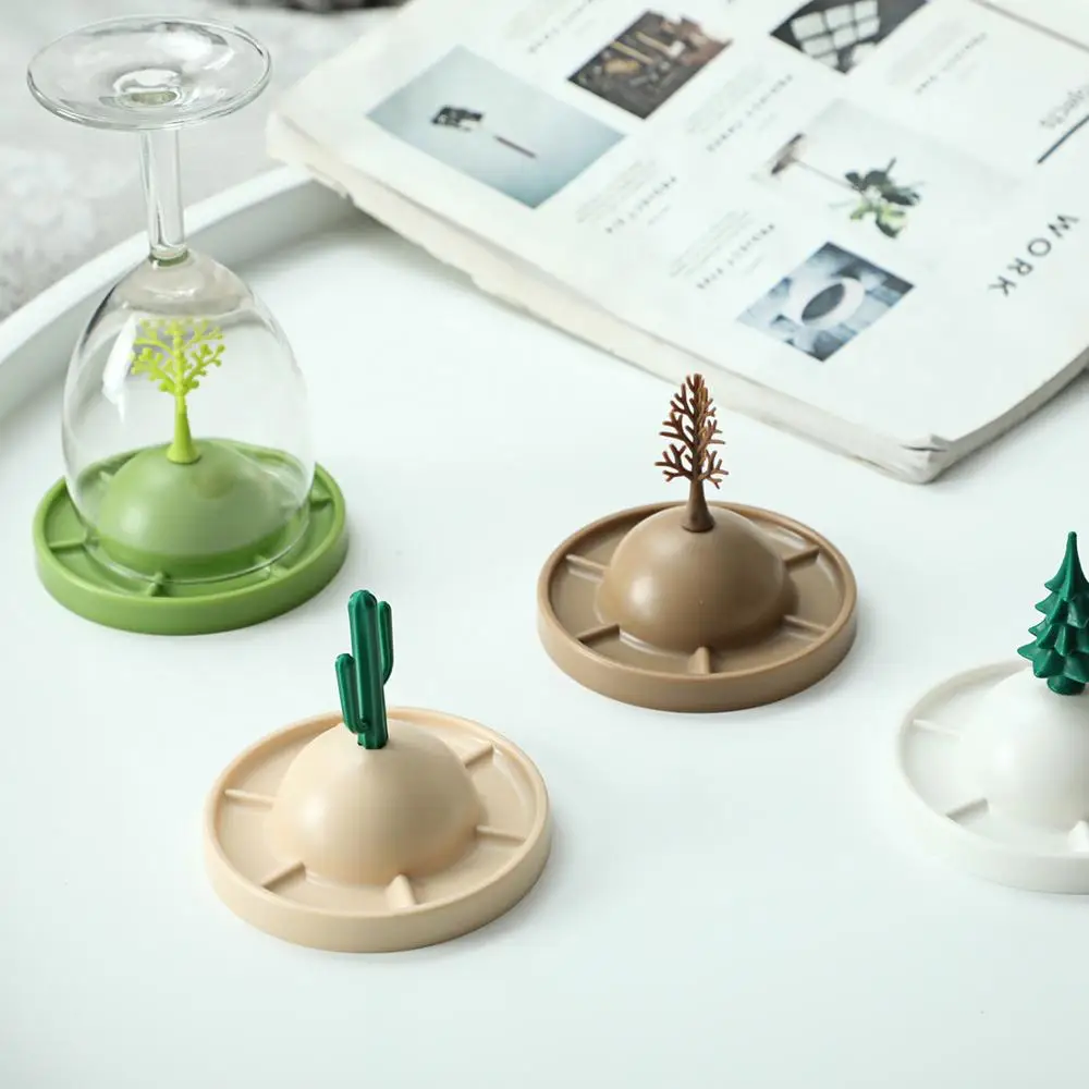 4 шт. декоративные стеклянные полки для чашек|Полки и держатели| |