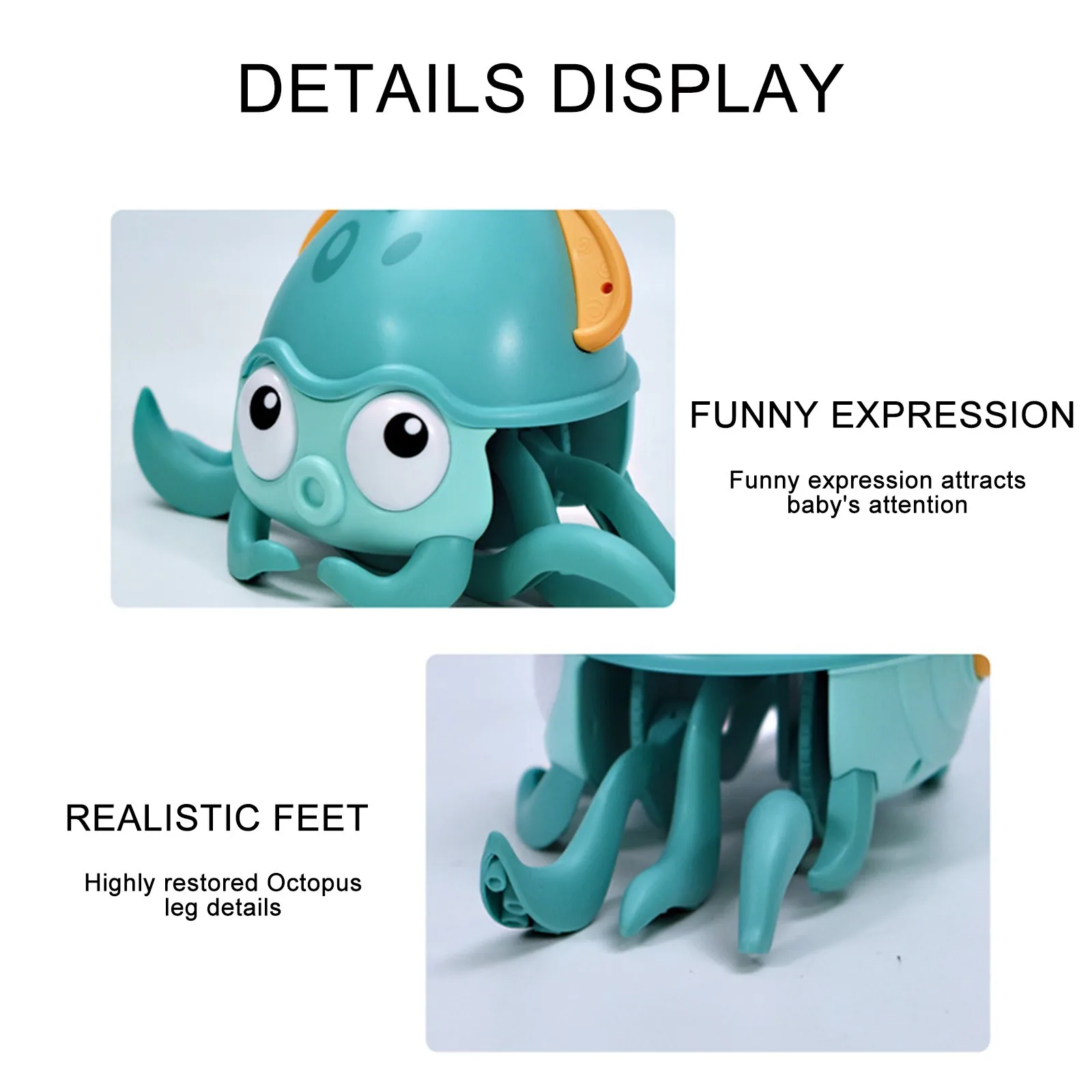 

Baby Bath Tub Water Game Ctopus Beach Toys Pool Toys Wind-up Bath Toys Ctopus Bath Toy Swimming Bathroom Toys