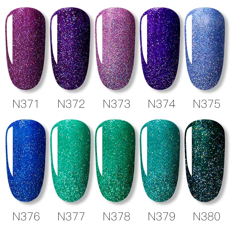 Гель лак для ногтей NAILWIND 8 мл блестящий Platinum сверкающие ногти гибридный