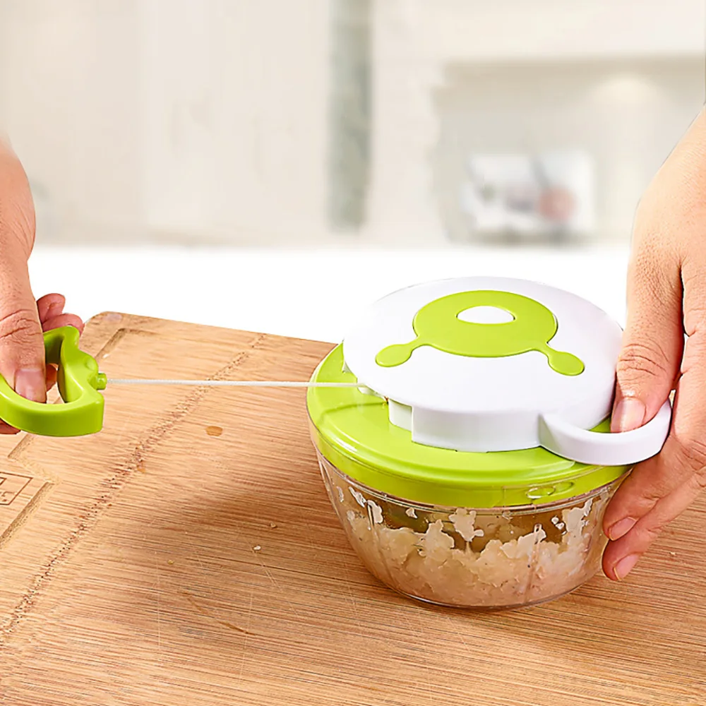 Мини ручная мясорубка мини измельчитель дизайн потяните веревку Чеснока Резак