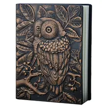 2022 New 3D Carving Owl Embossed Notebook Journal Notepad Travel Diary Planner Sketchbook School Office Supplies
