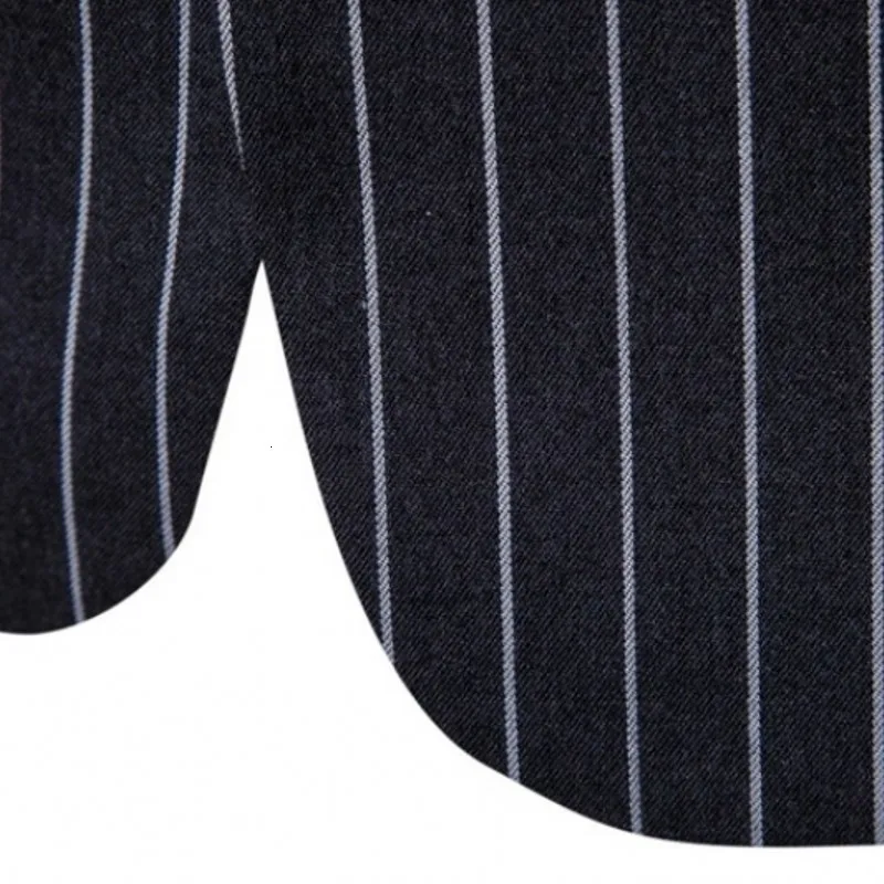 

Spring Fashion Striped Men Blazer Single Button Slim Fit Suit Jacket Brand Casual Black Grey Blazer Coat Masculino Plus Size