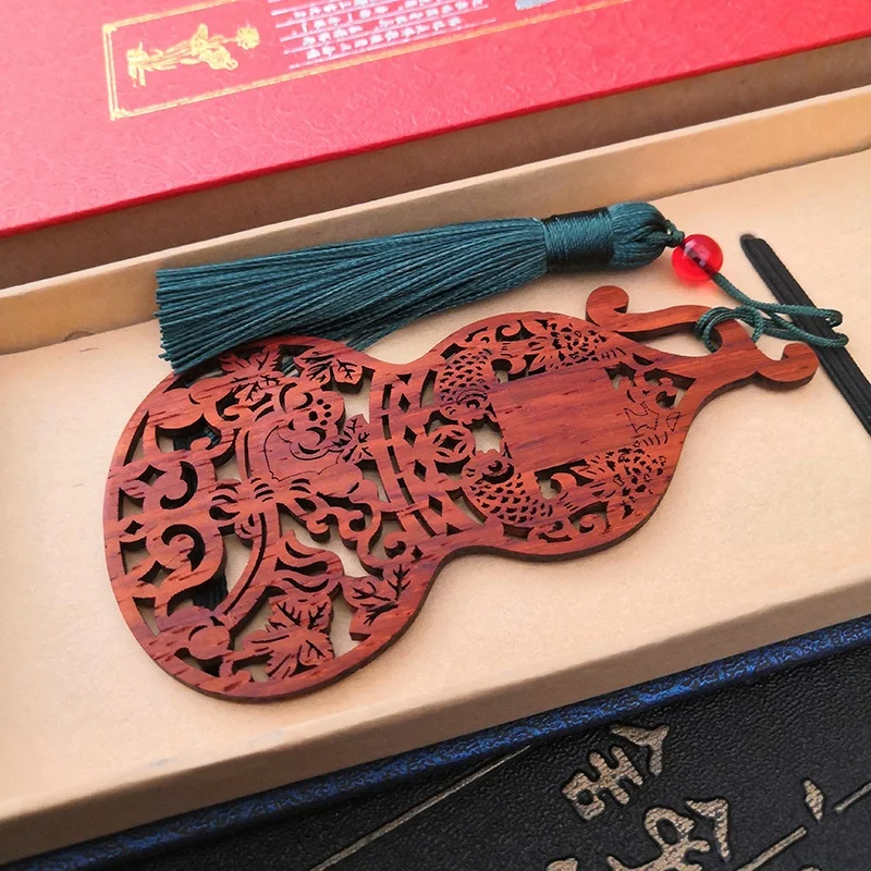1 шт. Набор закладок в виде тыквы красного дерева для учеников классическом