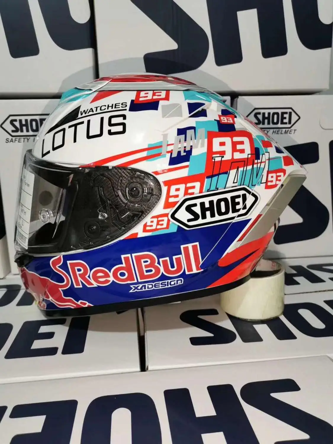 Шлем X14 93 marquez red bul мотоциклетный шлем на все лицо с противотуманным козырьком для