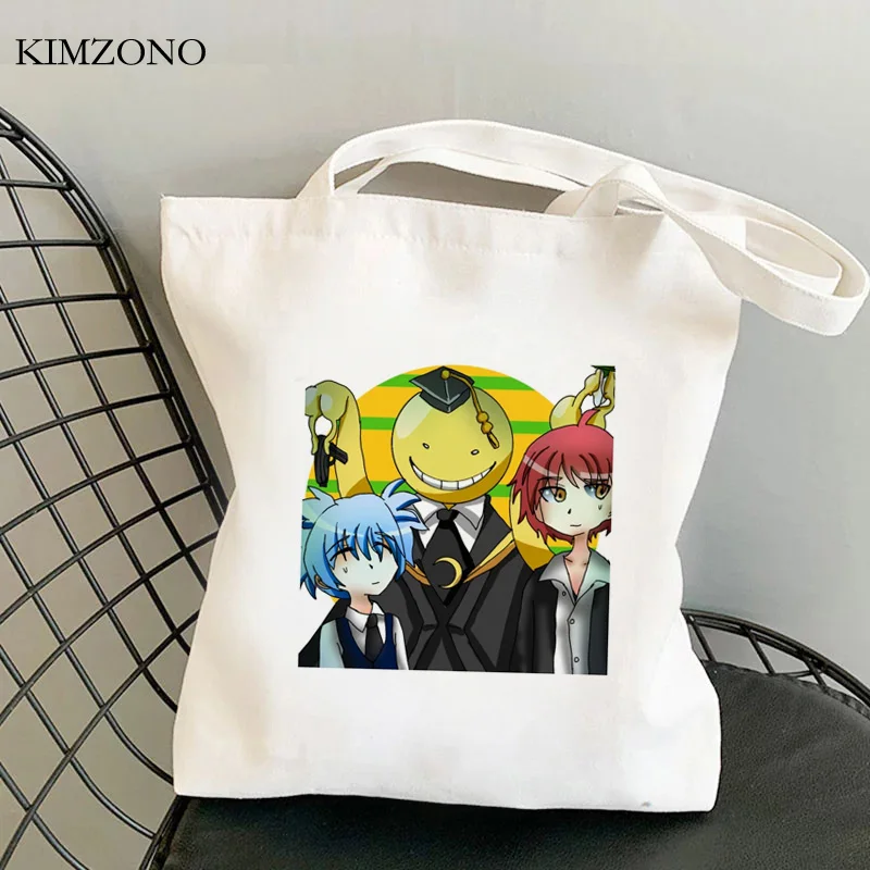 

Сумка для покупок с классом убийц, многоразовая Сумочка, хлопковая Экологически чистая тканевая сумка-тоут, сетчатая тканевая хозяйственна...