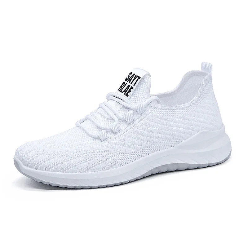 

Women Casual Sport Shoes Fashion Men Running Shoes Weave Air Mesh Sneakers Black White Non Slip Footwear Breathable Jogging