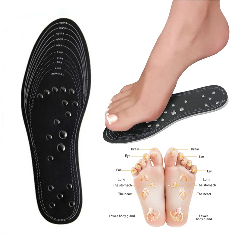 

1 Pair Slimming Magnetic Massage Insole Foot Care Lose Weight Health Care Relief Pain Therapy Acupressure Breathable Shoes Pad