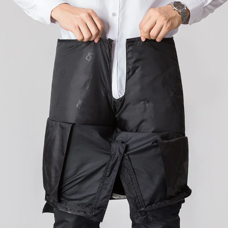 

2020 men's winter down pants, outer wear thick and warm, loose high waist straight down pants