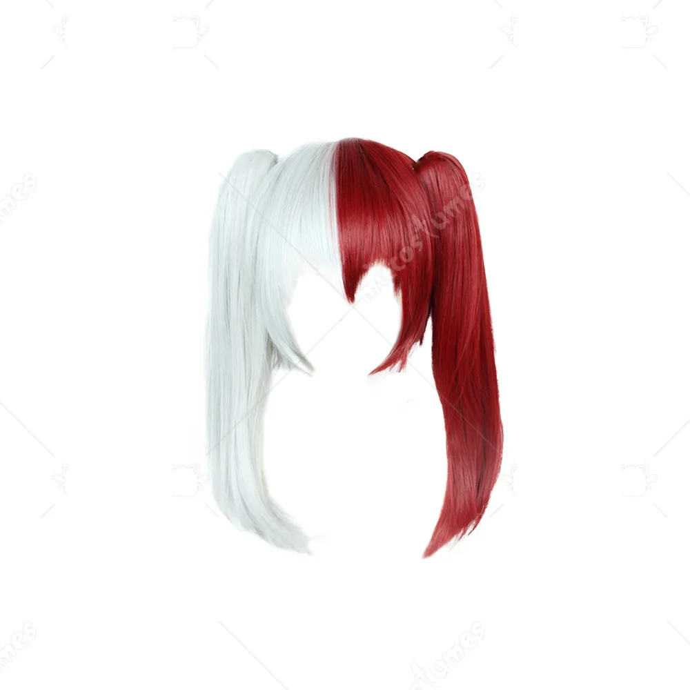 

My Hero Academia Todoroki Shoto Mixed Red & White Female Version Cross-gender Cosplay Wig