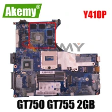 For Lenovo Y410P laptop motherboard VIQY0 NM-A031 motherboard PGA947 HM87 GPU GT750 GT755 2GB tested 100% working Mainboard