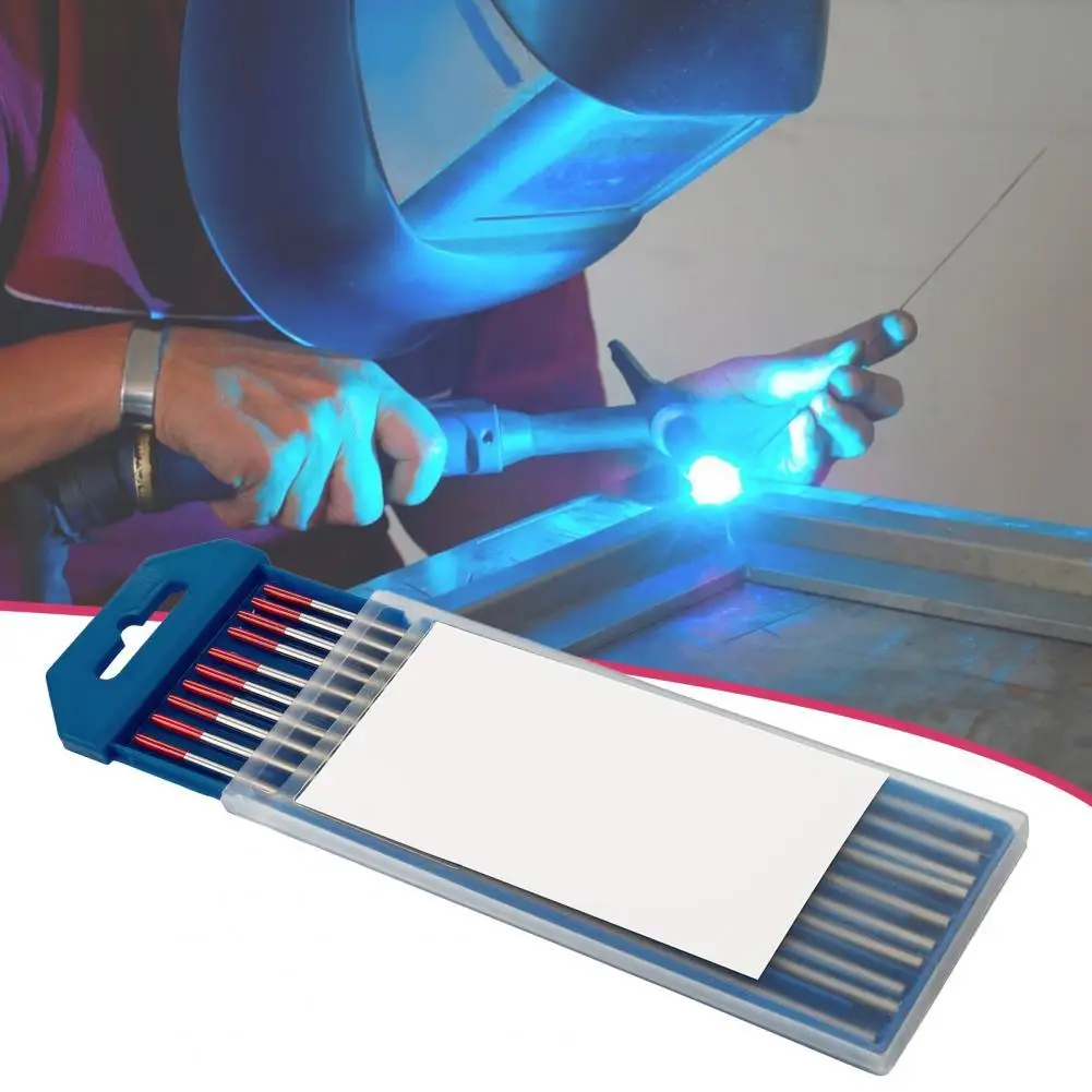 

10Pcs Tungsten Electrodes Wear-resistant Stable Welding Safe to Use No Radiation Welding Thoriated Tungsten Electrodes