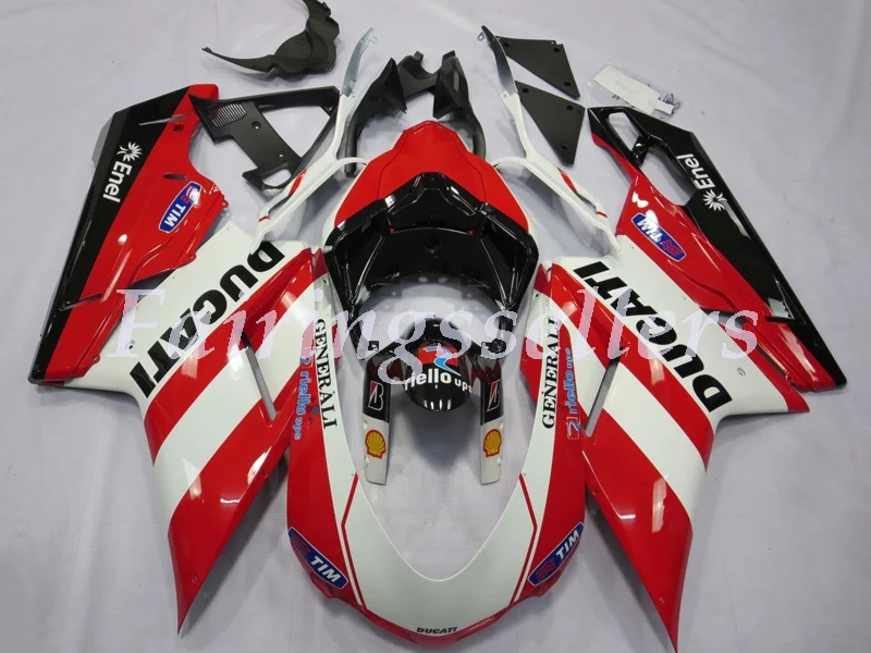 НОВЫЕ комплекты обтекателей для кузова из АБС-пластика подходят Ducati 1098 848 1198 2007 08