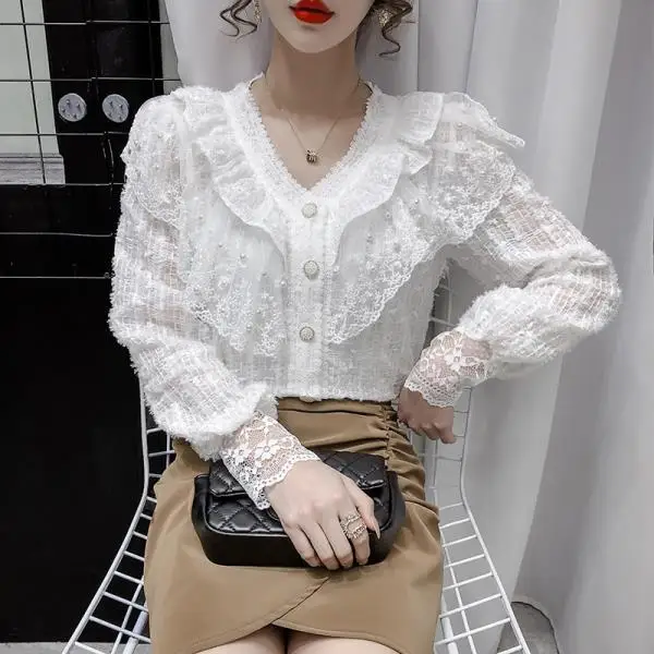 Diane von Furstenberg 2007 кружевная блузка черная