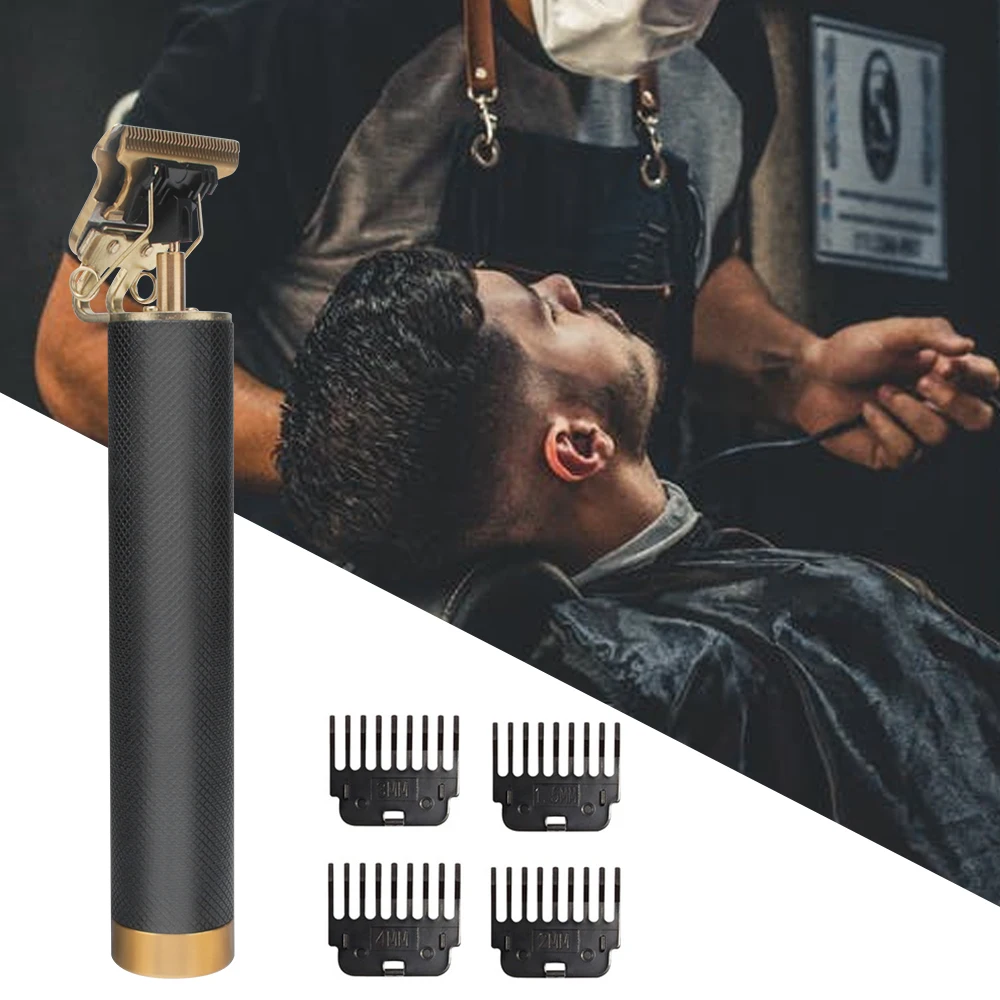BORUiT-cortadora de pelo el&eacute;ctrica profesional, juego de cortapelos el&eacute;ctrico con cabezal de aceite USB, de aleaci&oacute;n, duradero, 2021-0