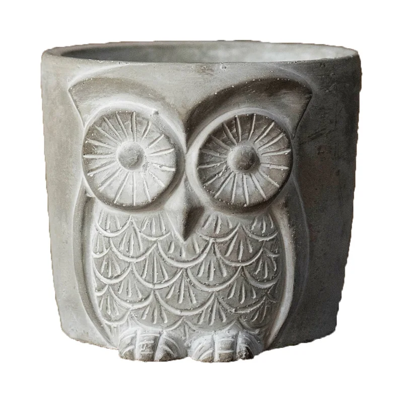 Шаблон совы прозрачная вода бетон фотоформа минималистичный стиль держатель