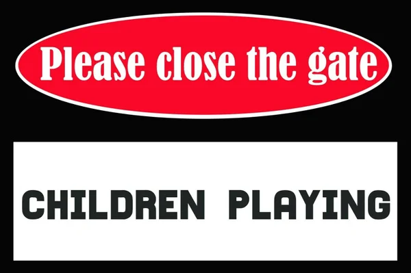 

Please Close Gate Children Playing Vintage Style Retro Style Metal Sign Plaque Retro Vintage Tin Sign Bar Pub Home