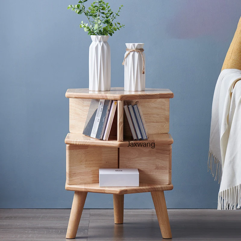 Скандинавские Шкафы для гостиной боковой столик из массива дерева простой