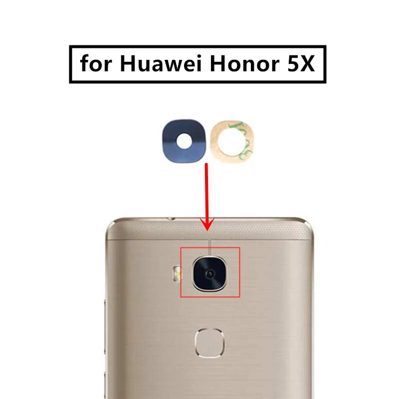 

2pcs for huawei honor 5x Camera Glass Lens Back Rear Camera Glass Lens with Glue Replacement Repair Spare Parts