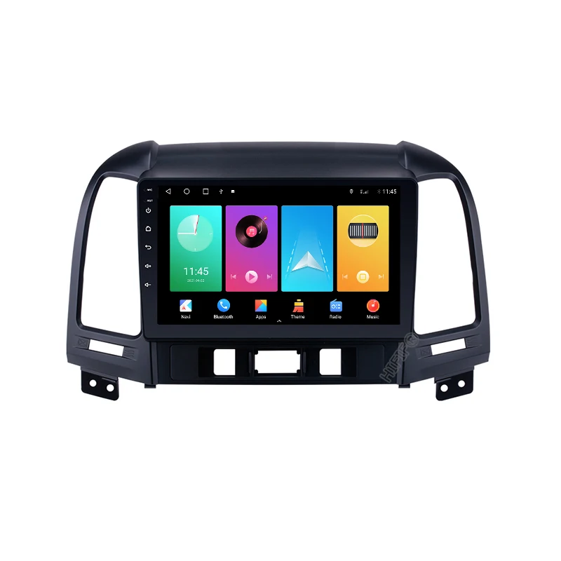 Автомагнитола IPS Android 10 2 ГБ + 32 DSP мультимедийный видеоплеер для Hyundai Santa Fe 2006 2012 GPS
