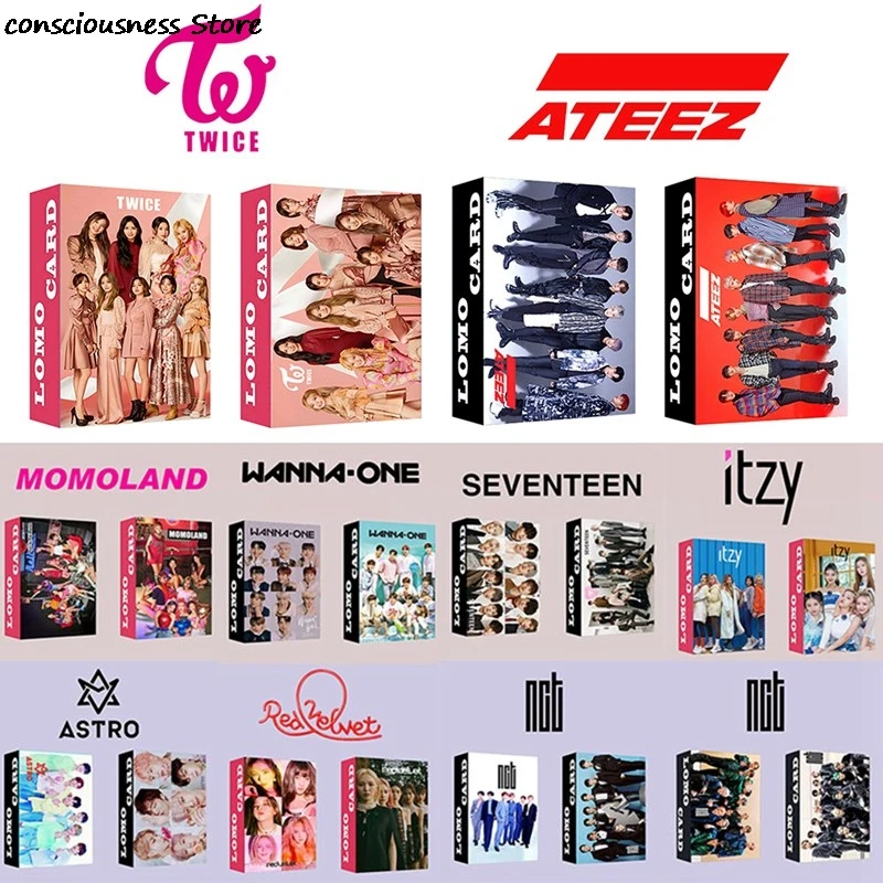 30 шт./компл. KPOP красный бархат EXO NCT ITZY Фотокарточка ЛОМО карточки бумажные