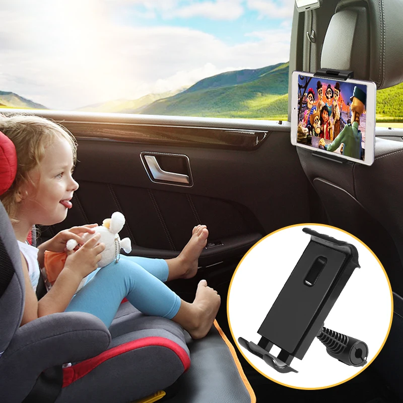 car tablet ipad holder car seat back adjustable ipad stand car ipad holder for headrest 360 rotation mobile phone mount holder free global shipping