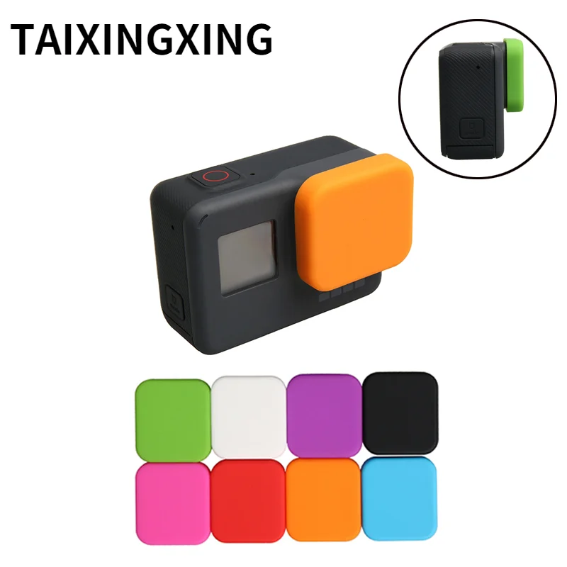 

Housing Case Soft Silicone Protective Black Lens Cap Cover For GoPro 4K HERO 5 6 7