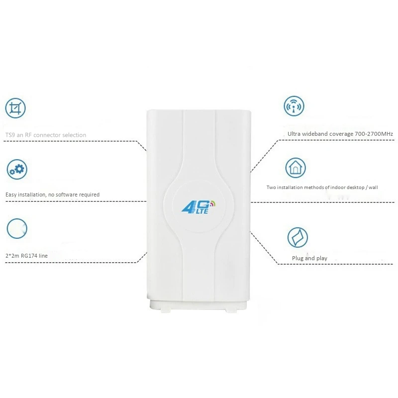 4G LTE TS9 антенна 40DBi с высоким коэффициентом усиления двойным разъемом усилитель