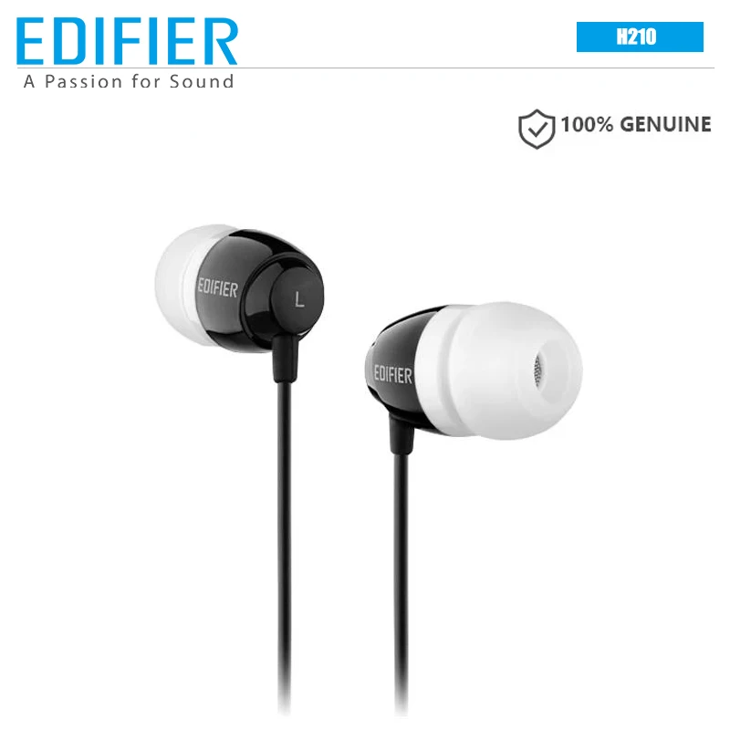 Наушники вкладыши Edifier H210 шумоизоляция Hi Fi наушники более четкий звук бас