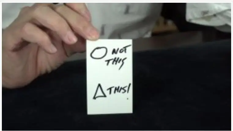 

Not This. This ! by David Regal magic tricks