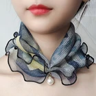 Модный однотонный цветочный воротник шарф роскошный брендовый шарф женский зимний шейный платок кольцевые шарфы головной хиджаб шарфы для волос для женщин