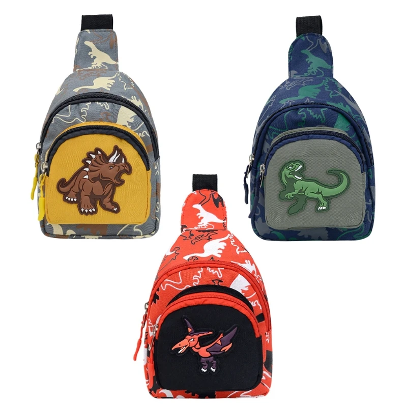 

Portable Children's Shoulder Bag Boys Girls Lovely Dinosaur Chest Bag Fashion Crossbody Phone Pouch For Kids