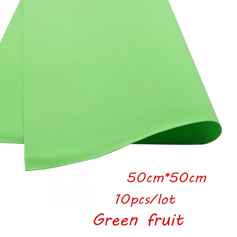 Green fruit 10 шт 50*50 см 0,8-1 мм Ручная работа Скрапбукинг Ремесло Скрапбукинг оберточная EVA губка пена бумага для цветочного фона DIY вечерние украшения - Цвет: Green fruit