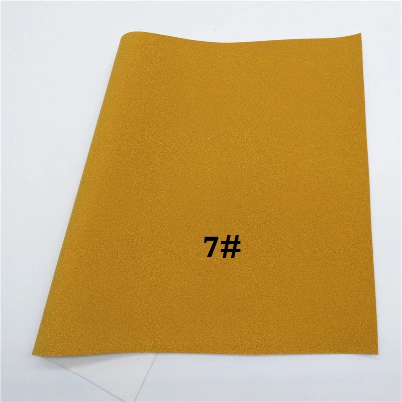 7 Glitterwishcome 21X29 см A4 размер винил для бантов замша кожа ткань, синтетическая кожа, искусственная кожа листы для бантов, GM559A - Цвет: 7
