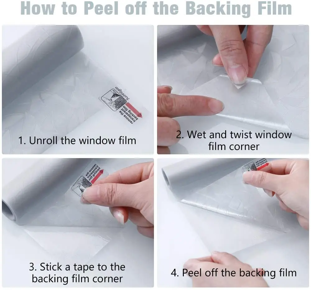 

2 M Stained Decorative Window Film Static Self Adhesive Privacy Protective Glass Clings Heat Control Window Stickers for Home