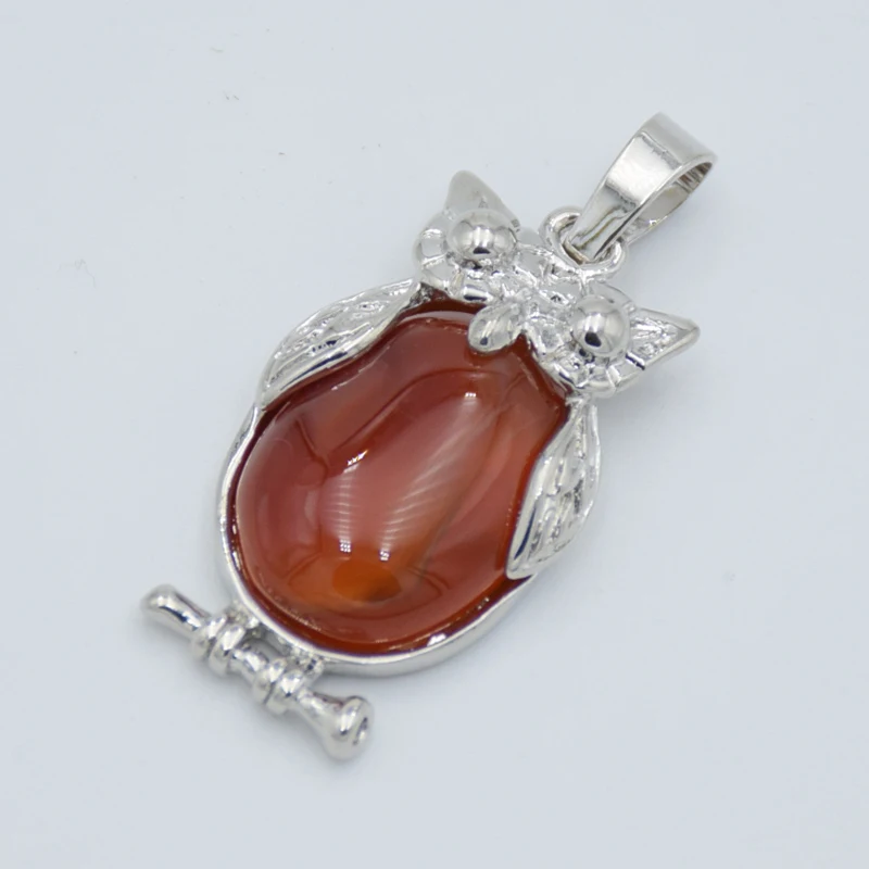 Платье с милой совой для девочек Животные ожерелья подвески из натурального