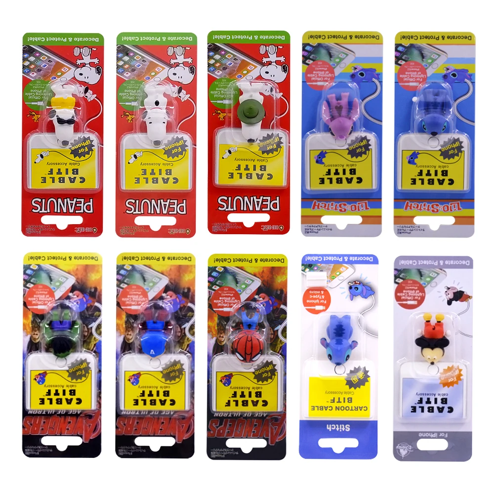 Кабель Bite аниме протектор для Android Iphone зарядный Шнур кабель Друзья Мультфильм Kable