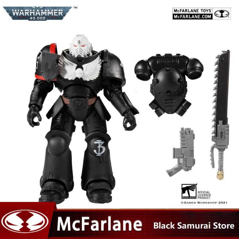 

McFarlane Warhammer 40K Raven Guard Veteran Sergeant 7inch Collectible figurines Anime Action Figure Model Toys