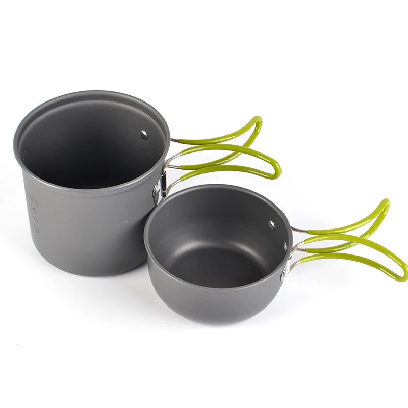 Посуда для кемпинга горшок набор приготовления пищи на открытом воздухе
