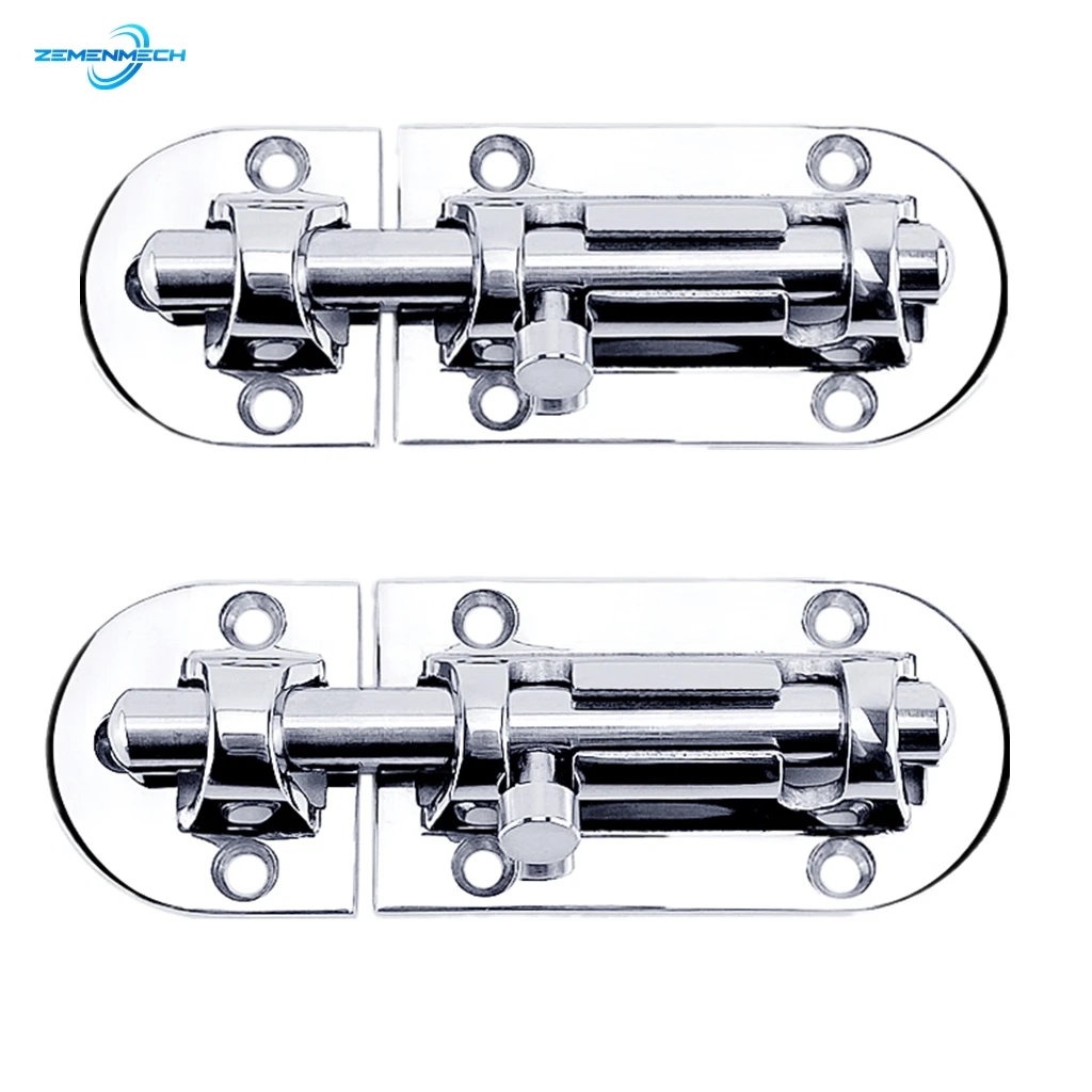 

2PC 316 Stainless Steel Boat Barrel Bolt Cabinet Door Latch Lock For Boat Yacht RV Door Window Hardware Accessories Marine Grade