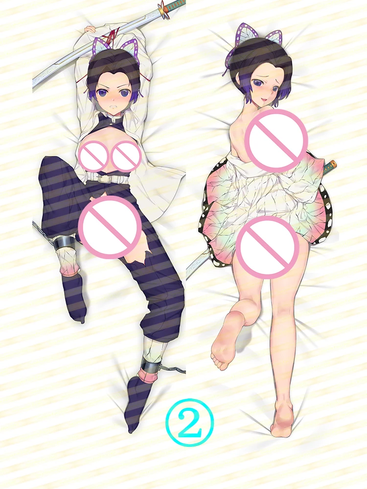 Cirno's Store-funda de almohada Original de kimetsu no yaiba, funda de almohada de cuerpo loli, kochou shinobu Dakimakura-2