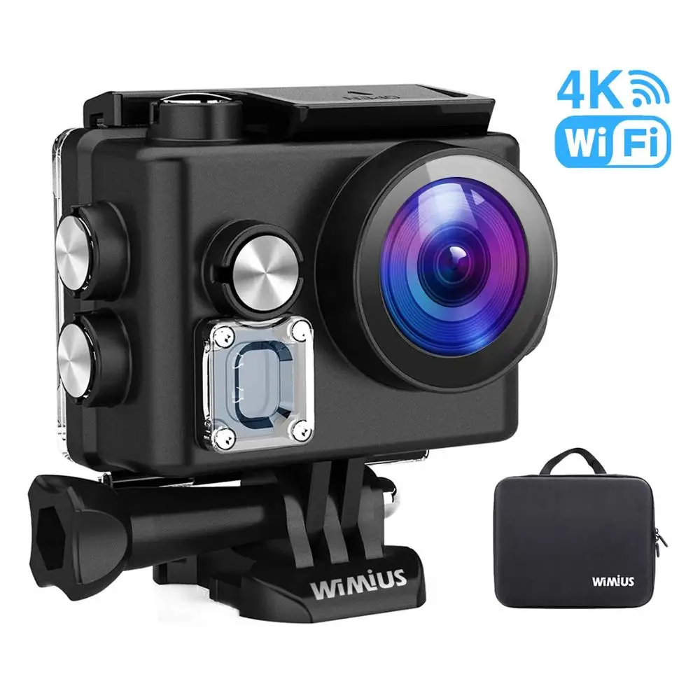 CEX095 Wimius L2 Высококачественная Спортивная экшн-видеокамера s 4K WiFi Спортивная Экшн-камера HD 170 градусов 30 м Водонепроницаемая видеокамера DV - Цвет: CEX095