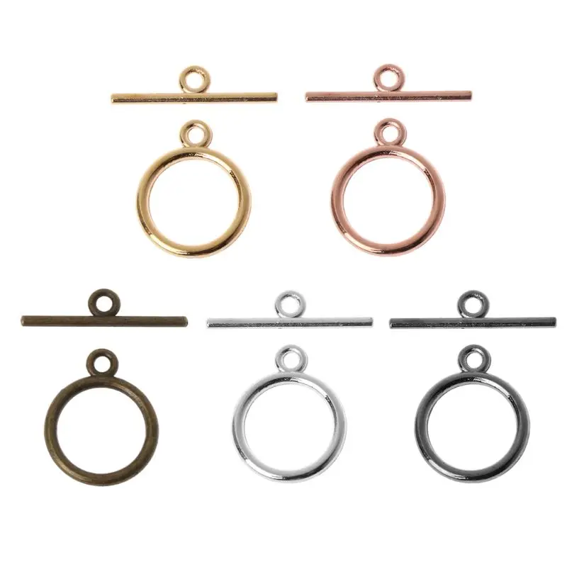 

20 Sets Bracelet Necklace Bar and Ring Toggle Clasps Connectors Jewelry Finding Handmade